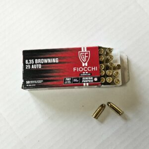 Fiocchi .6,35 Browning 25 Auto 50gr FMJ