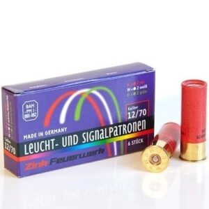 Zink Feuerwerk Leucht und Signalpatronen für Flinten Kal. 12/70