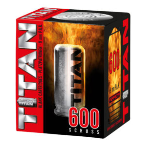 Titan Knallpatronen 9mm P.A.K. 600 Stück Pistole